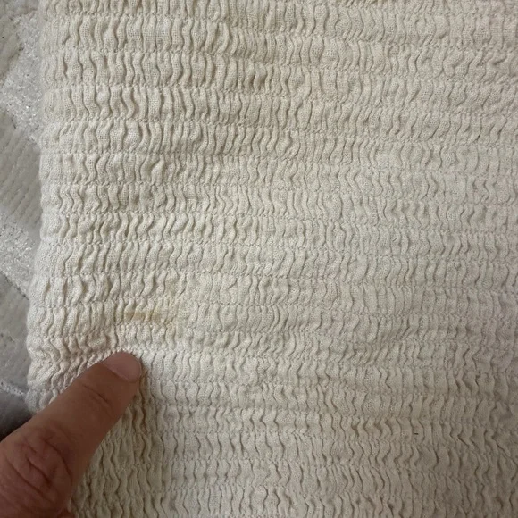 Whimsy + Row Textured Cream Tube Top (hemp/organic fabric) size -XS - Picture 10 of 10